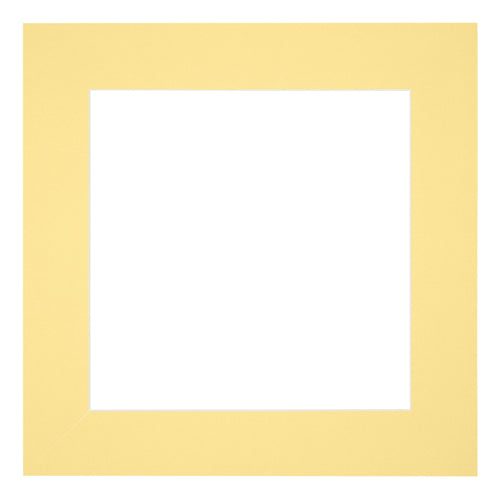 Passe Partout 25x25cm Carton Jaune Bord 6cm Droit De Face | Yourdecoration.fr