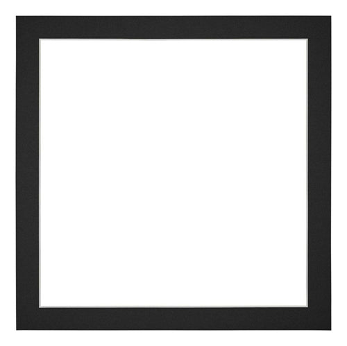 Passe Partout 25x25cm Carton Noir Bord 3cm Droit De Face | Yourdecoration.fr