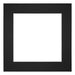 Passe Partout 25x25cm Carton Noir Bord 6cm Droit De Face | Yourdecoration.fr