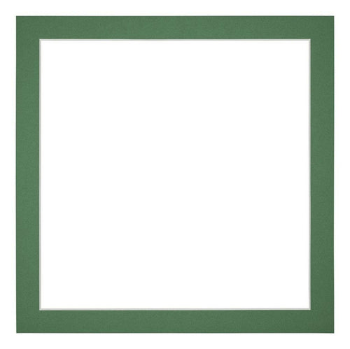 Passe Partout 25x25cm Carton Vert Foret Bord 3cm Droit De Face | Yourdecoration.fr