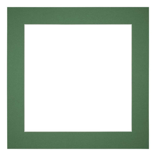 Passe Partout 25x25cm Carton Vert Foret Bord 5cm Droit De Face | Yourdecoration.fr