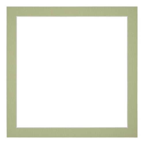 Passe Partout 25x25cm Carton Vert Menthe Bord 3cm Droit De Face | Yourdecoration.fr