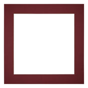 Passe Partout 25x25cm Carton Vin Rouge Bord 5cm Droit De Face | Yourdecoration.fr