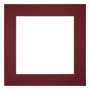 Passe Partout 25x25cm Carton Vin Rouge Bord 6cm Droit De Face | Yourdecoration.fr