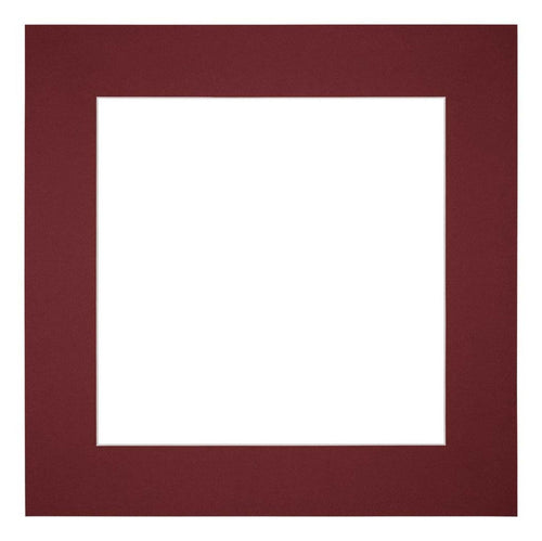 Passe Partout 25x25cm Carton Vin Rouge Bord 6cm Droit De Face | Yourdecoration.fr