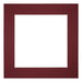 Passe Partout 25x25cm Carton Vin Rouge Bord 6cm Droit De Face | Yourdecoration.fr