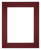 Passe Partout 25x30cm Carton Vin Rouge Bord 6cm Droit De Face | Yourdecoration.fr