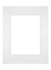 Passe Partout 28x35cm Carton Blanc Bord Droit De Face | Yourdecoration.fr