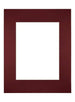 Passe Partout 28x35cm Carton Vin Rouge Bord Droit De Face | Yourdecoration.fr