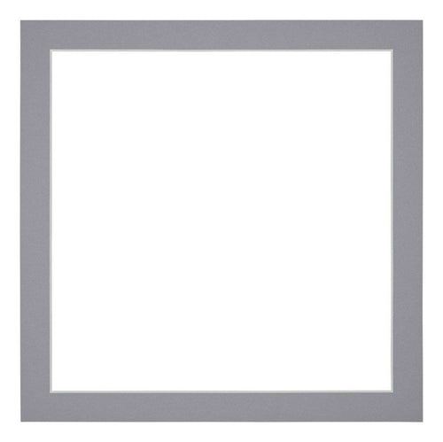 Passe Partout 30x30cm Carton Gris Bord 3cm Droit De Face | Yourdecoration.fr