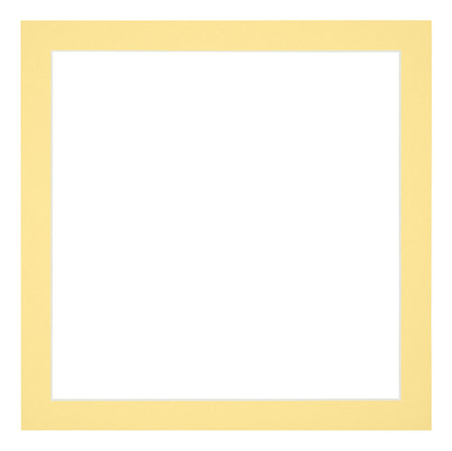 Passe Partout 30x30cm Carton Jaune Bord 3cm Droit De Face | Yourdecoration.fr