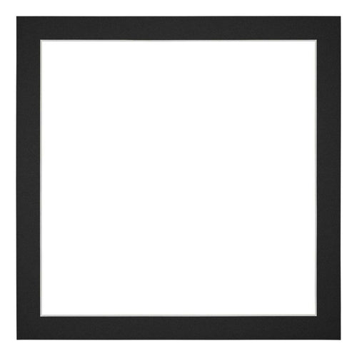 Passe Partout 30x30cm Carton Noir Bord 3cm Droit De Face | Yourdecoration.fr