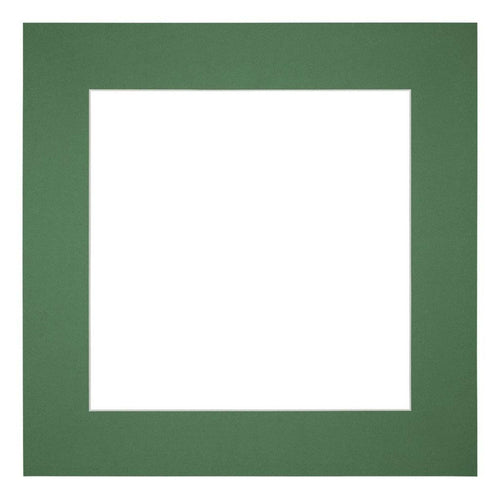 Passe Partout 30x30cm Carton Vert Foret Bord 6cm Droit De Face | Yourdecoration.fr