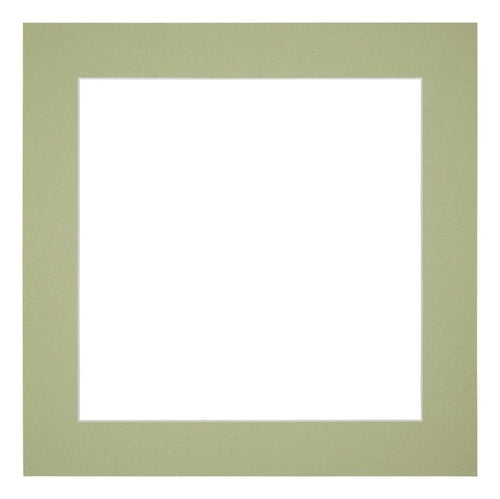 Passe Partout 30x30cm Carton Vert Menthe Bord 5cm Droit De Face | Yourdecoration.fr