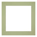 Passe Partout 30x30cm Carton Vert Menthe Bord 5cm Droit De Face | Yourdecoration.fr