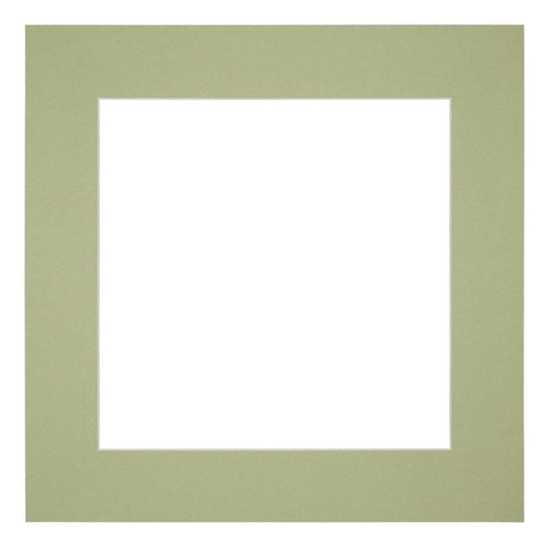 Passe Partout 30x30cm Carton Vert Menthe Bord 6cm Droit De Face | Yourdecoration.fr