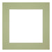 Passe Partout 30x30cm Carton Vert Menthe Bord 6cm Droit De Face | Yourdecoration.fr