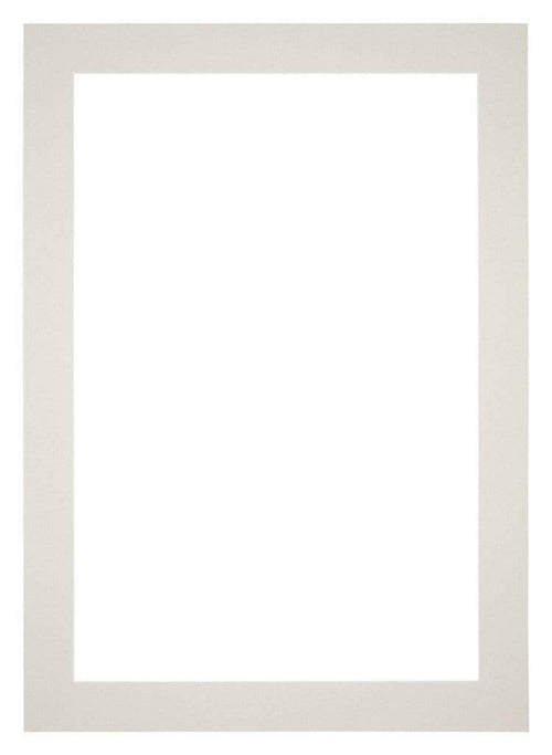 Passe Partout 30x42cm Carton Gris Clair Bord 5cm Droit De Face | Yourdecoration.fr