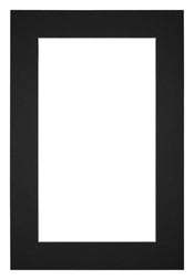 Passe Partout 30x45cm Carton Noir Bord 5cm Droit De Face | Yourdecoration.fr