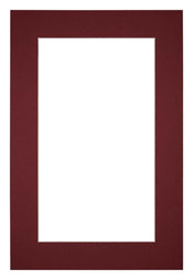 Passe Partout 30x45cm Carton Vin Rouge Bord 5cm Droit De Face | Yourdecoration.fr