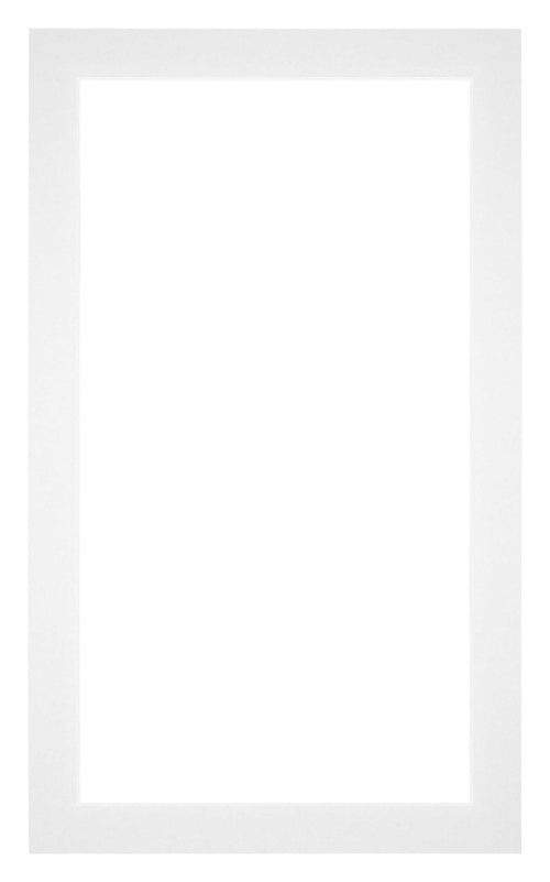 Passe Partout 30x50cm Carton Blanc Bord 3cm Droit De Face | Yourdecoration.fr