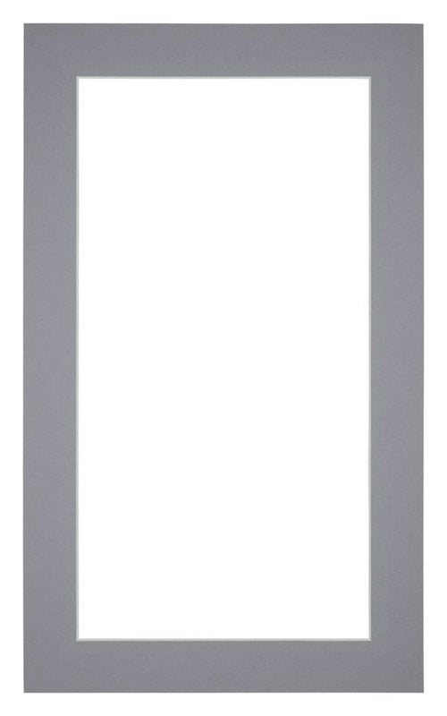 Passe Partout 30x50cm Carton Gris Bord 4cm Droit De Face | Yourdecoration.fr