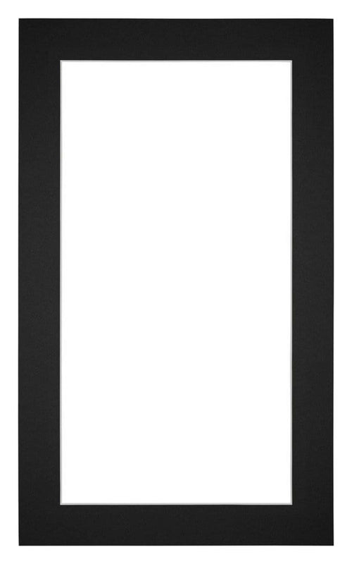 Passe Partout 30x50cm Carton Noir Bord 4cm Droit De Face | Yourdecoration.fr