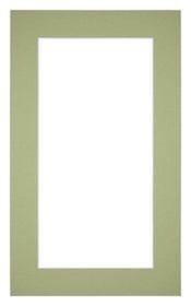 Passe Partout 30x50cm Carton Vert Menthe Bord 5cm Droit De Face | Yourdecoration.fr