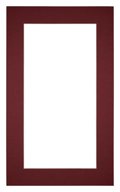 Passe Partout 30x50cm Carton Vin Rouge Bord 5cm Droit De Face | Yourdecoration.fr