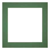 Passe Partout 35x35cm Carton Vert Foret Bord 5cm Droit De Face | Yourdecoration.fr