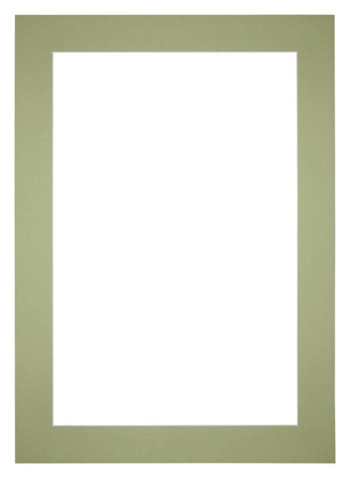 Passe Partout 35x50cm Carton Vert Menthe Bord 6cm Droit De Face | Yourdecoration.fr