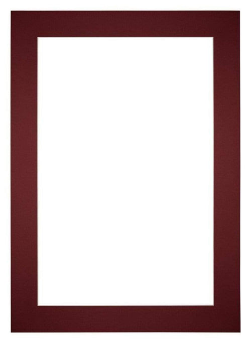 Passe Partout 35x50cm Carton Vin Rouge Bord 6cm Droit De Face | Yourdecoration.fr