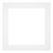 Passe Partout 40x40cm Carton Blanc Bord 5cm Droit De Face | Yourdecoration.fr