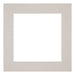 Passe Partout 40x40cm Carton Gris Graniet Bord 6cm Droit De Face | Yourdecoration.fr