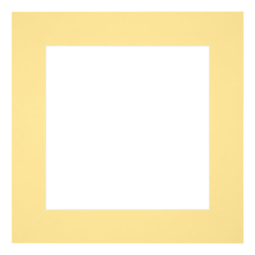 Passe Partout 40x40cm Carton Jaune Bord 6cm Droit De Face | Yourdecoration.fr