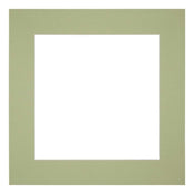 Passe Partout 40x40cm Carton Vert Menthe Bord 6cm Droit De Face | Yourdecoration.fr