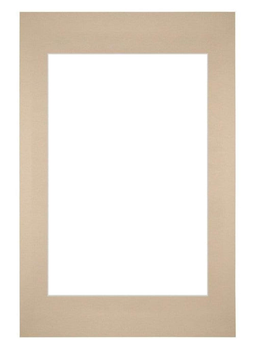 Passe Partout 40x60cm Carton Beige Bord Droit De Face | Yourdecoration.fr