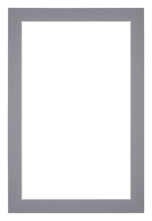 Passe Partout 40x60cm Carton Gris Bord 3cm Droit De Face | Yourdecoration.fr