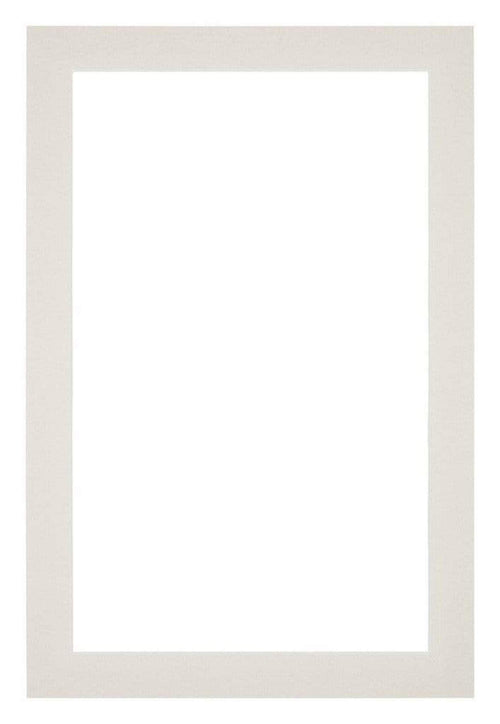 Passe Partout 40x60cm Carton Gris Clair Bord 3cm Droit De Face | Yourdecoration.fr