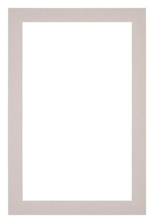 Passe Partout 40x60cm Carton Gris Graniet Bord 3cm Droit De Face | Yourdecoration.fr