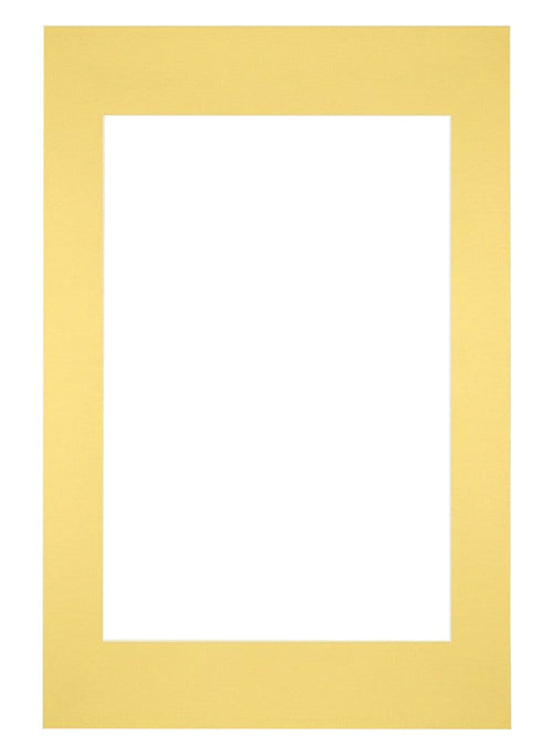 Passe Partout 40x60cm Carton Jaune Bord Droit De Face | Yourdecoration.fr