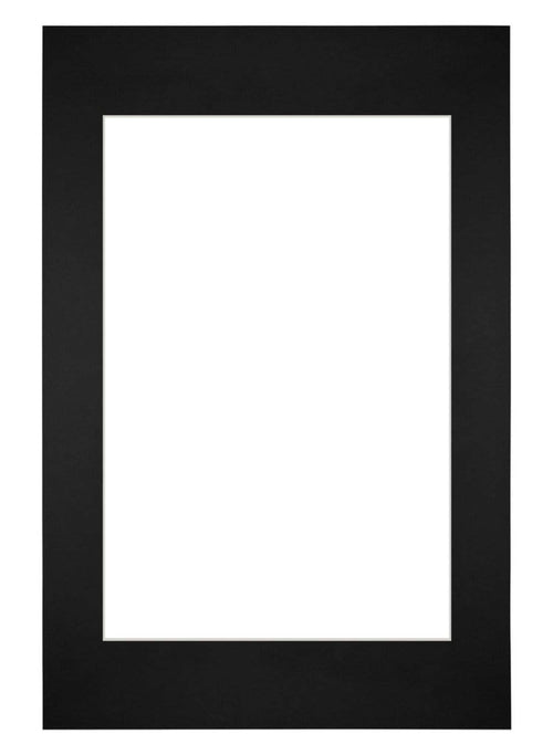 Passe Partout 40x60cm Carton Noir Bord Droit De Face | Yourdecoration.fr