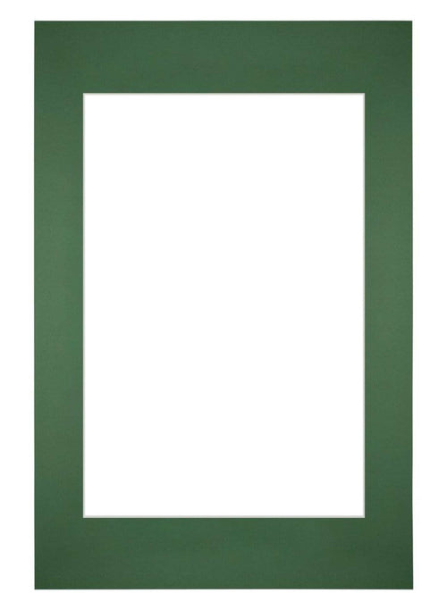 Passe Partout 40x60cm Carton Vert Foret Bord Droit De Face | Yourdecoration.fr