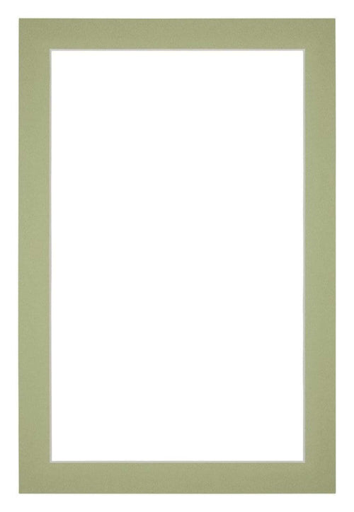 Passe Partout 40x60cm Carton Vert Menthe Bord 3cm Droit De Face | Yourdecoration.fr