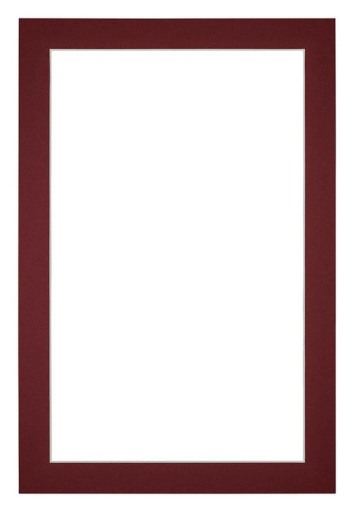 Passe Partout 40x60cm Carton Vin Rouge Bord 3cm Droit De Face | Yourdecoration.fr