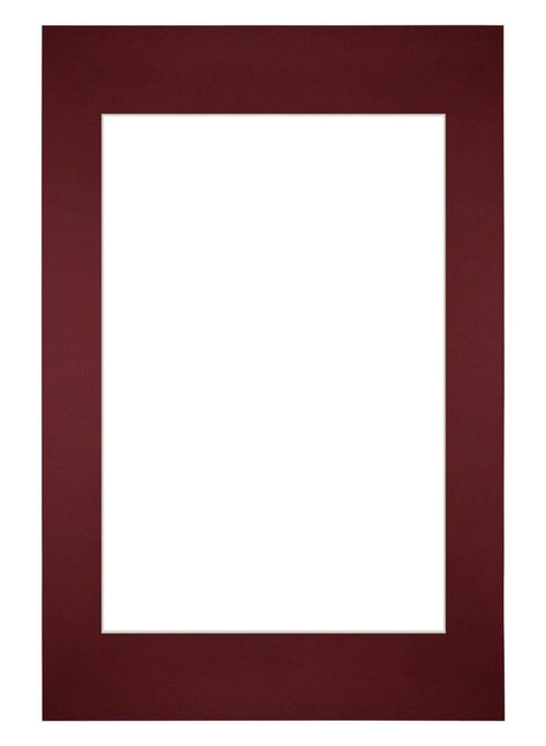 Passe Partout 40x60cm Carton Vin Rouge Bord Droit De Face | Yourdecoration.fr