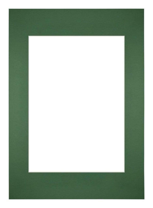 Passe Partout 42x59 4cm A2 A3 Carton Vert Foret Bord Droit De Face | Yourdecoration.fr