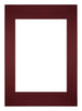 Passe Partout 42x59 4cm A2 A3 Carton Vin Rouge Bord Droit De Face | Yourdecoration.fr