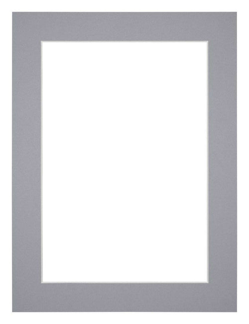 Passe Partout 45x60cm Carton Gris Bord 4cm Droit De Face | Yourdecoration.fr