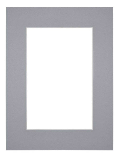 Passe Partout 45x60cm Carton Gris Bord 6cm Droit De Face | Yourdecoration.fr